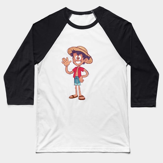 The Creek X Lufy Baseball T-Shirt by kabaryangbaik